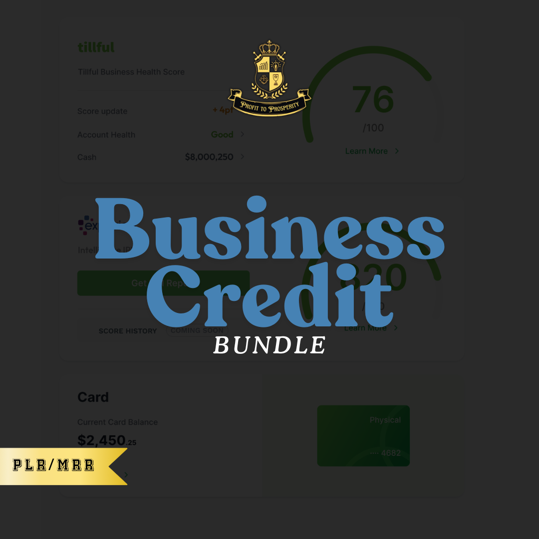 Business Credit Bundle (PLR-MRR)